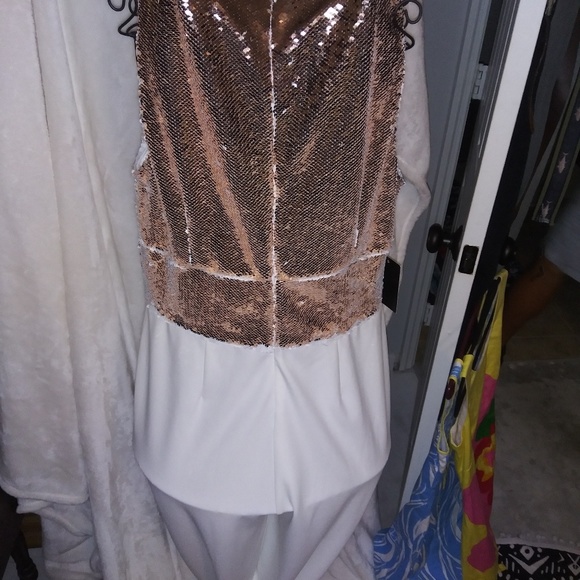 Stunning Brand New Boston proper lined sparkly jumpsuit - Picture 4 of 5